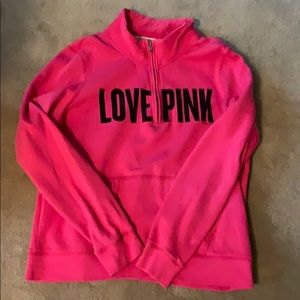 Victoria Secret Pink Quarter Zip Sweatshirt